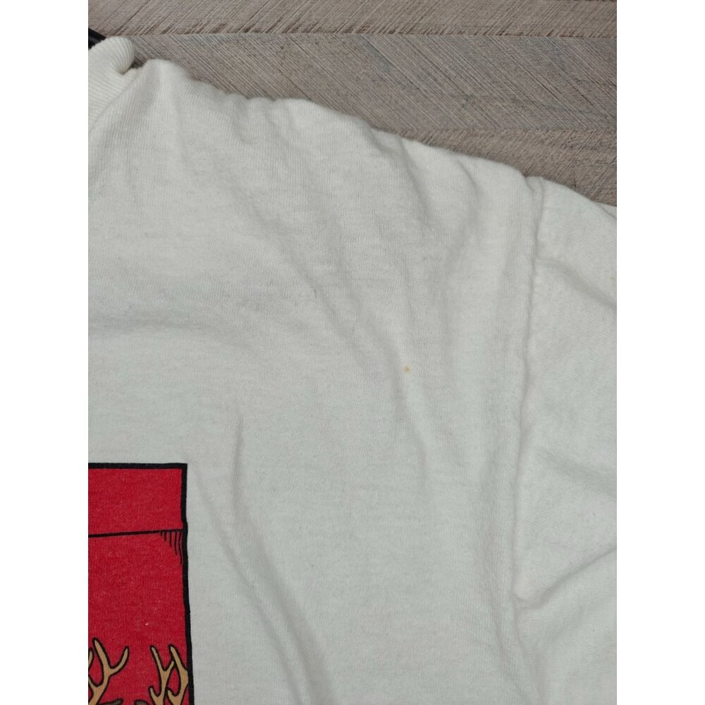 Vintage Rubes T-Shirt Christmas Cartoon Reindeer Graphic Men's L Single Stitch - Picture 6 of 10